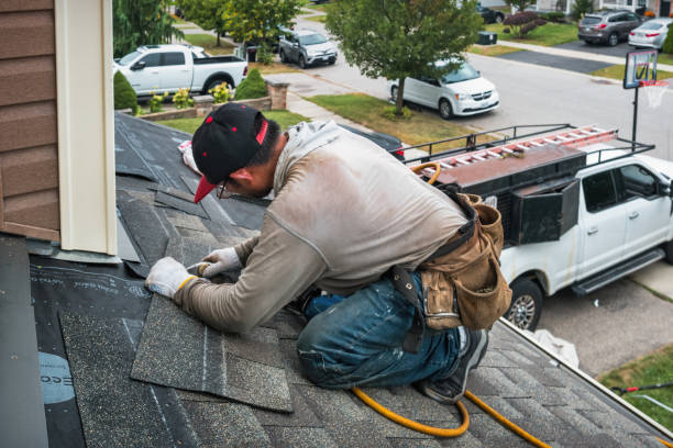 Professional Emergency Roof Repair technician working in Clearville, PA